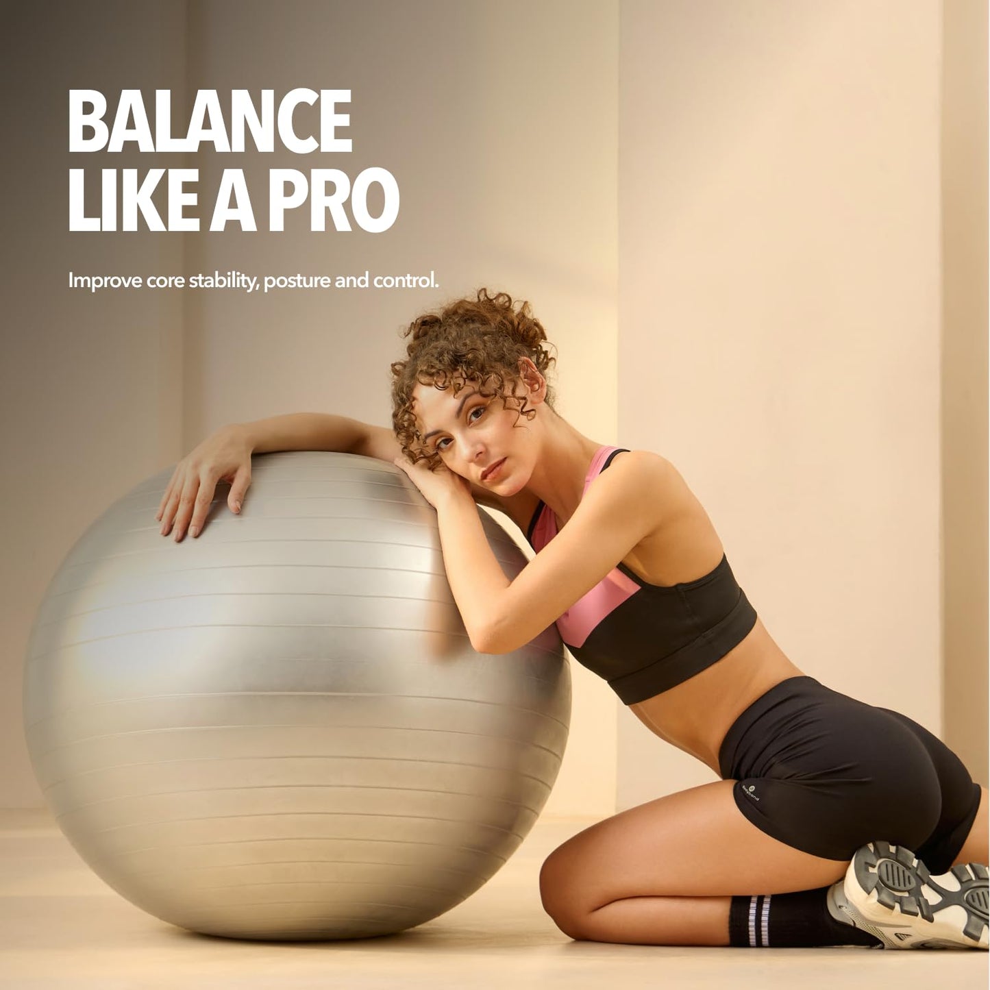 Boldfit 75cm Gym Ball - Athlete’s Choice