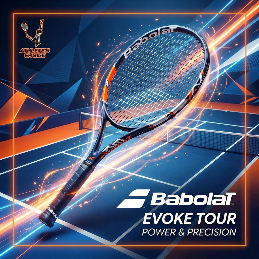 BABOLAT Evoke Tour Tennis Racket (Strung) - Athlete’s Choice