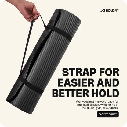 BOLDFIT 8mm Yoga Mat - Athlete’s Choice