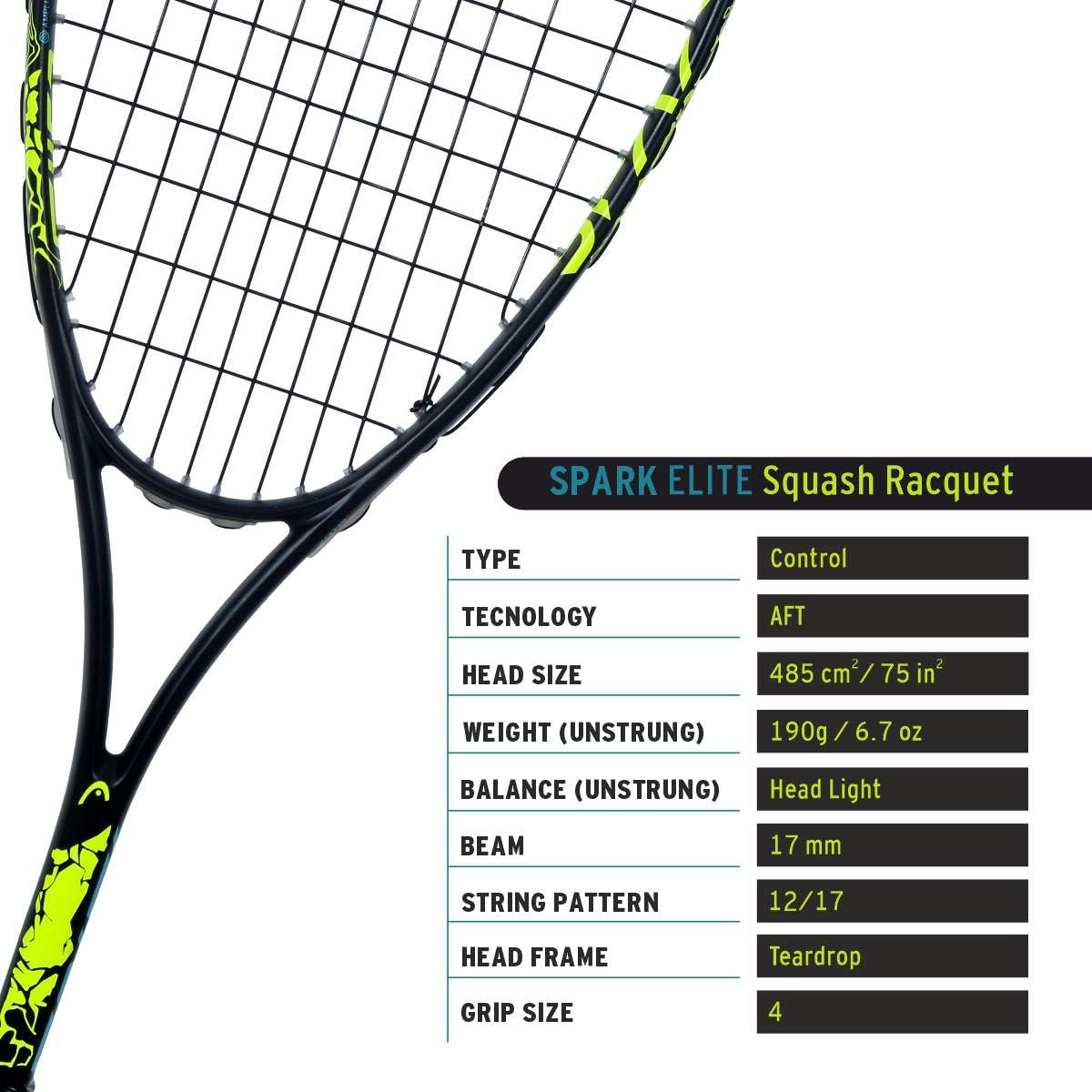 HEAD Spark Elite Squash Pack - Athlete’s Choice