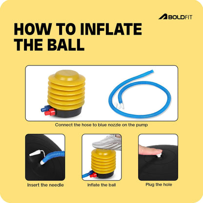 Boldfit 75cm Gym Ball - Athlete’s Choice