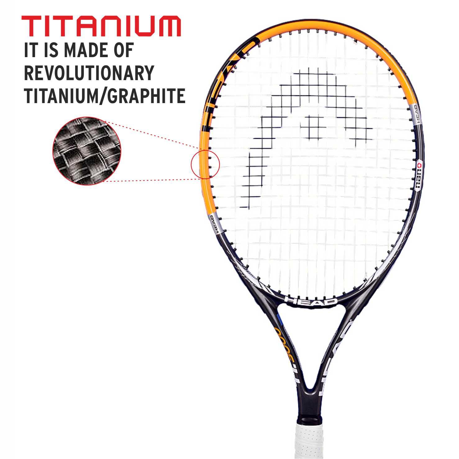 HEAD Titanium 3000 Tennis Racket (Strung) - Athlete’s Choice