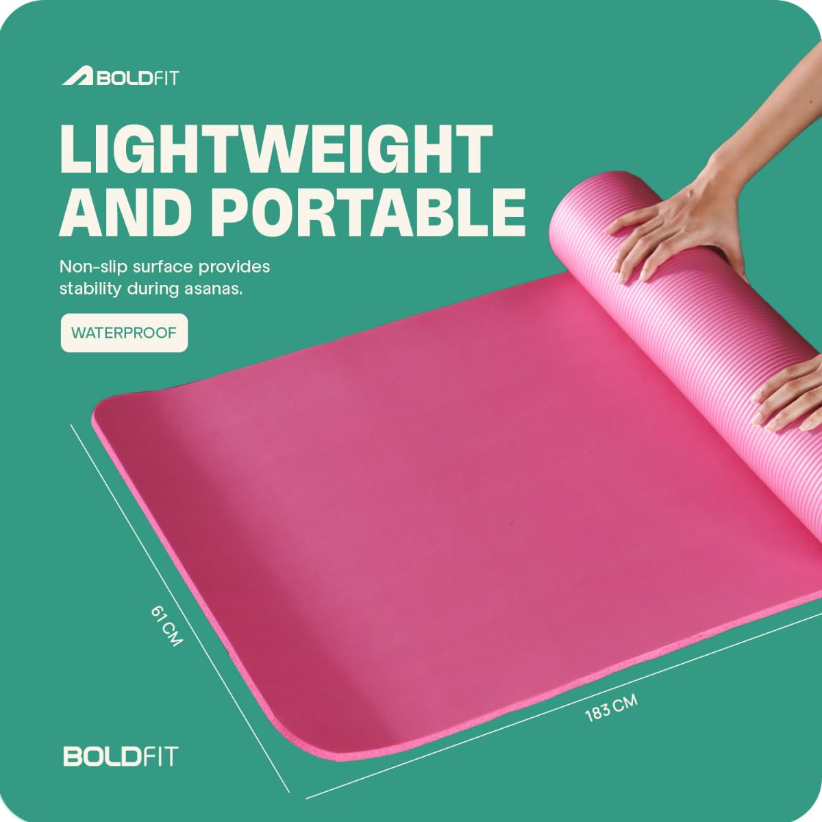 BOLDFIT 10mm Yoga Mat - Athlete’s Choice
