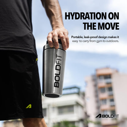 Boldfit Steel Shaker - Athlete’s Choice