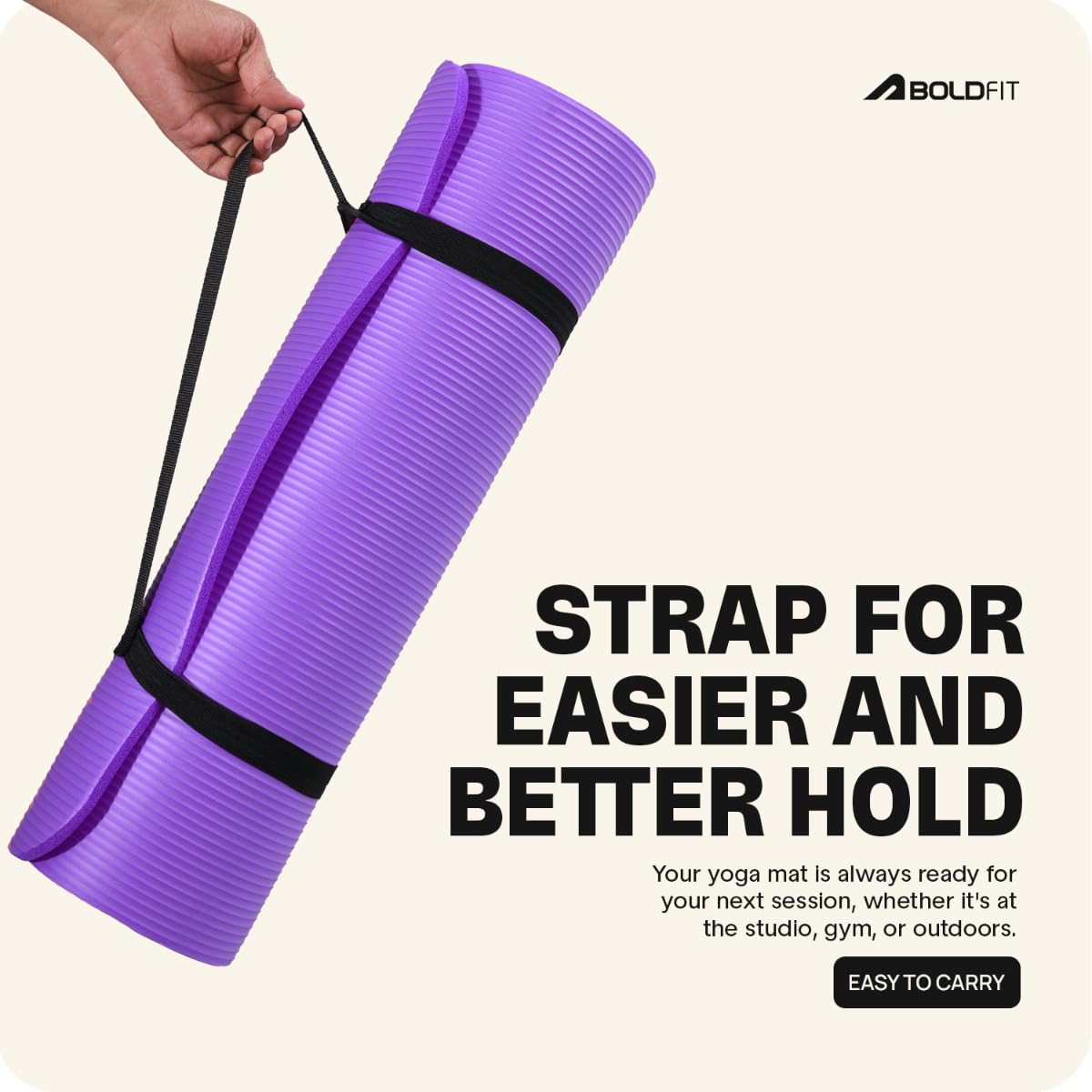 BOLDFIT 10mm Yoga Mat - Athlete’s Choice