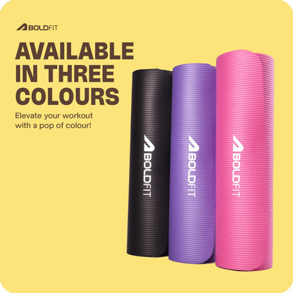 BOLDFIT 10mm Yoga Mat - Athlete’s Choice