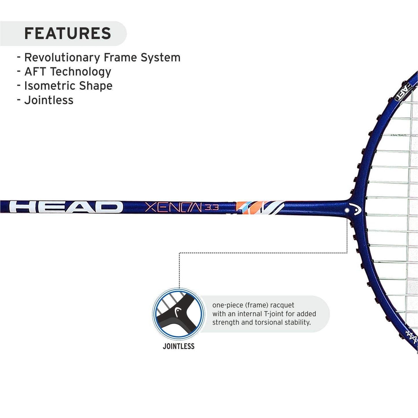 HEAD Xenon 3.3 Badminton Racket - Athlete’s Choice