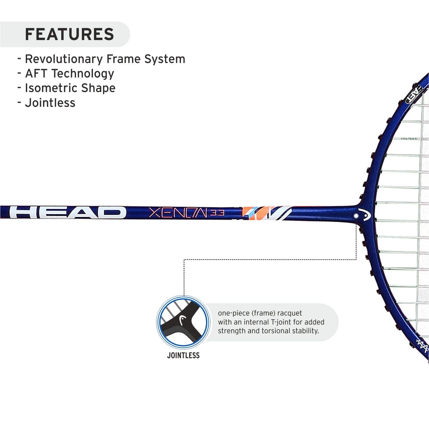 HEAD Xenon 3.3 Badminton Racket - Athlete’s Choice