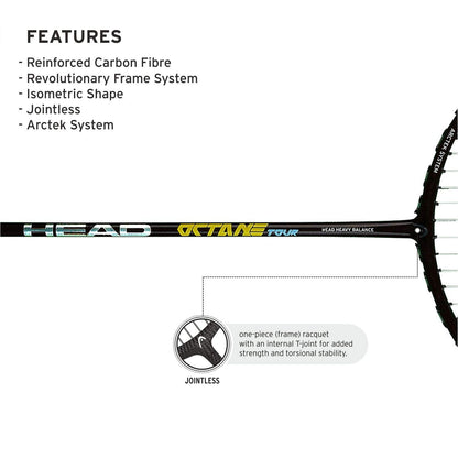 HEAD Octane Tour Badminton Racket - Athlete’s Choice