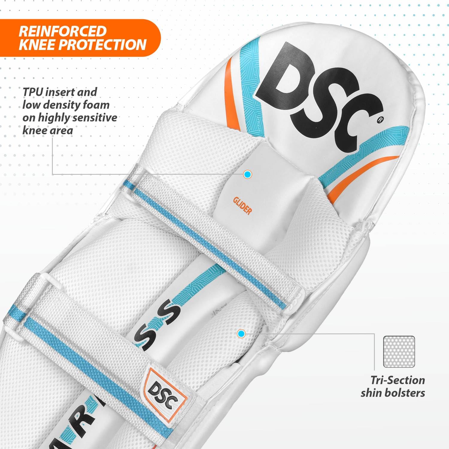 DSC Glider Batting Leg Guard - Athlete’s Choice
