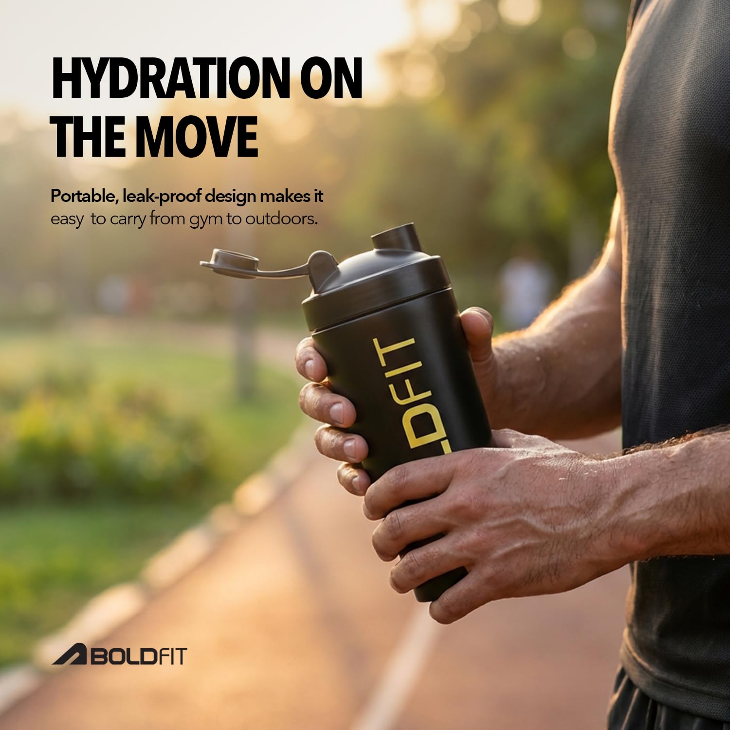 Boldfit Steel Shaker - Athlete’s Choice