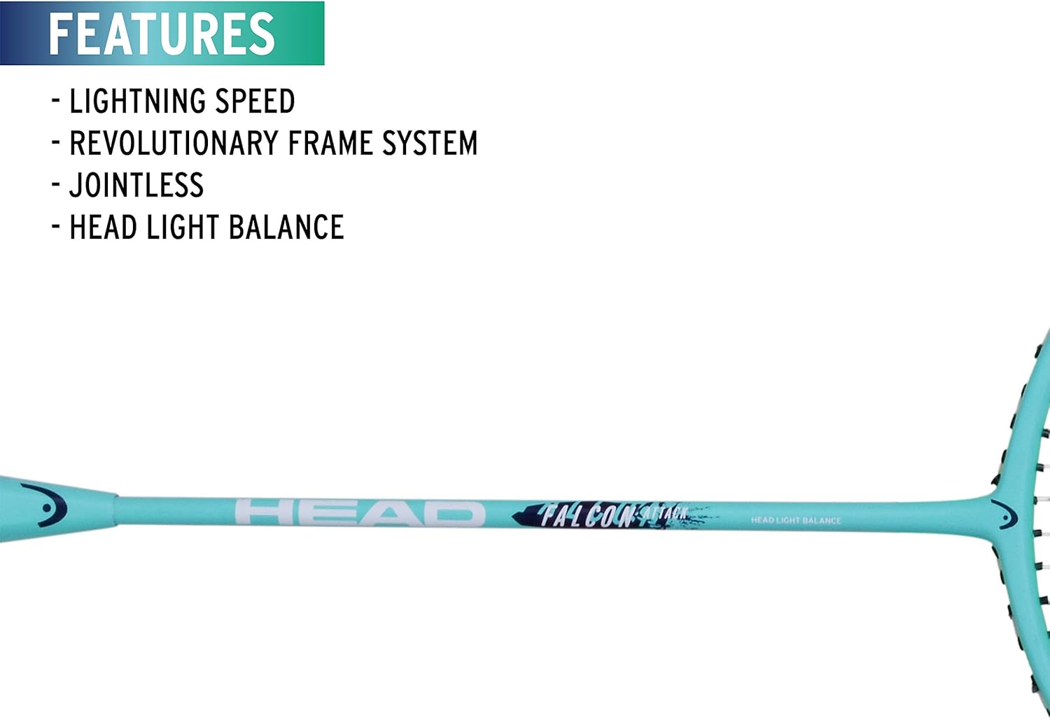 HEAD Falcon Attack Badminton Racket - Athlete’s Choice