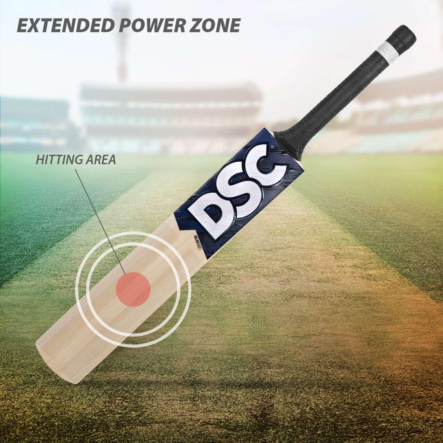 DSC Blak 22 Kashmir Willow Cricket Bat - Athlete’s Choice