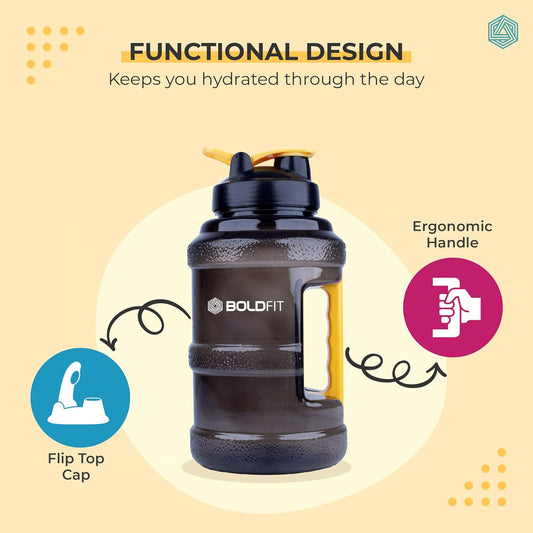 Boldfit 2.5L Gallon Bottle - Athlete’s Choice