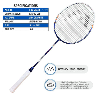 HEAD Xenon 3.3 Badminton Racket - Athlete’s Choice