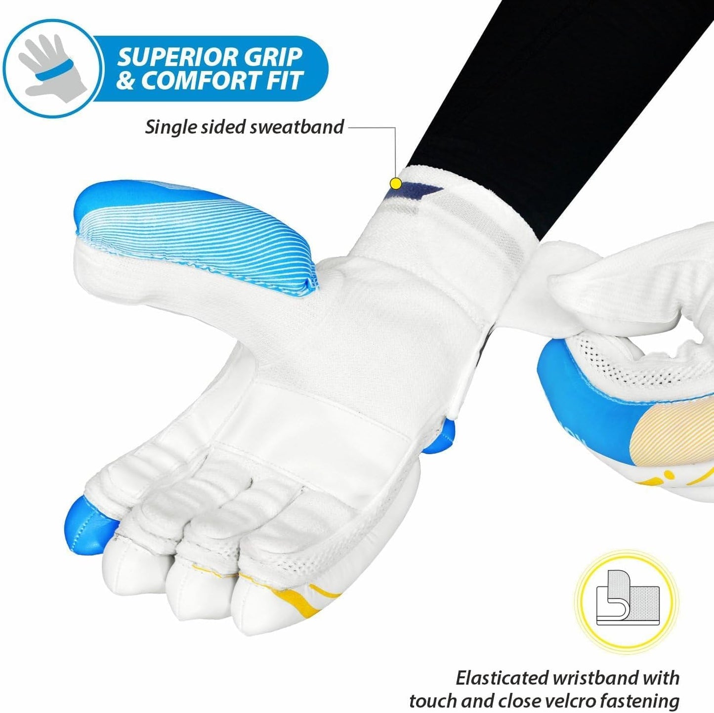 DSC Ruffle Batting Gloves - Athlete’s Choice