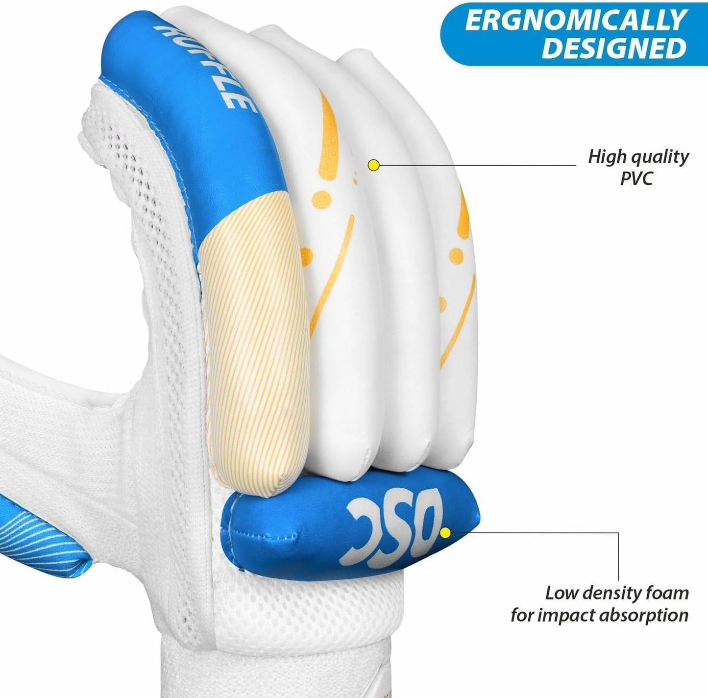 DSC Ruffle Batting Gloves - Athlete’s Choice