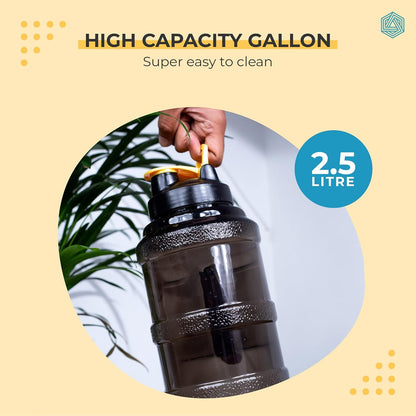 Boldfit 2.5L Gallon Bottle - Athlete’s Choice