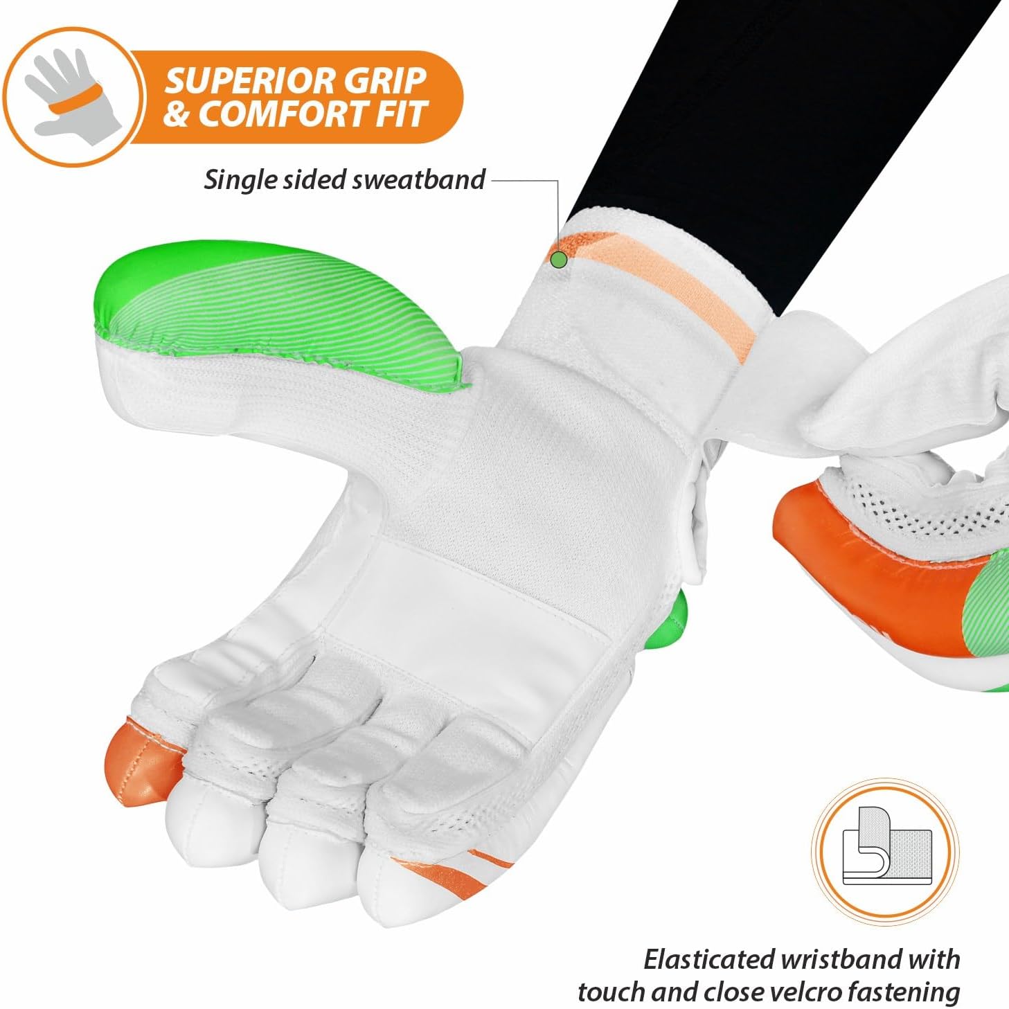 DSC Ruffle Batting Gloves - Athlete’s Choice