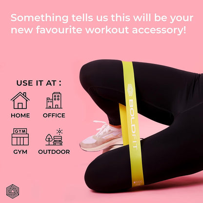 Boldfit Mini Loop Resistance Bands (5 Pack)