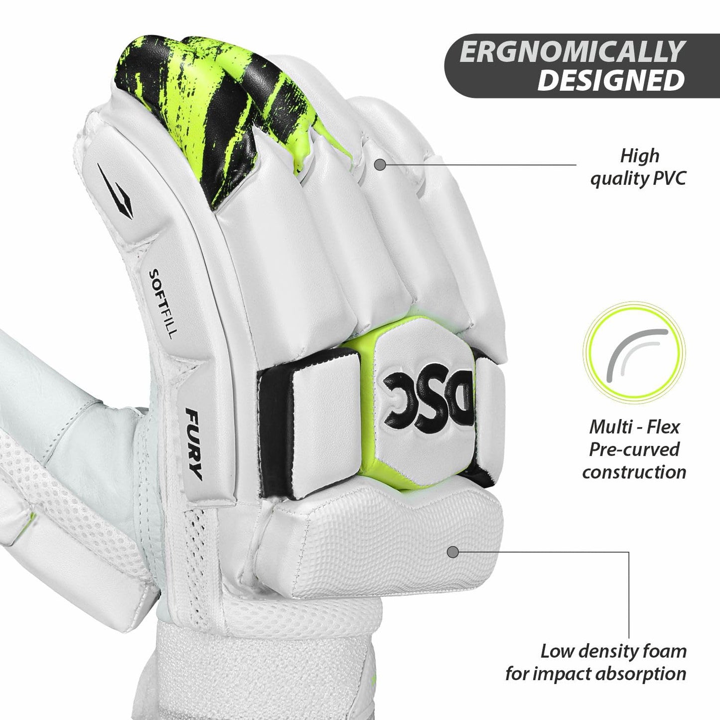 DSC Fury Batting Gloves - Athlete’s Choice