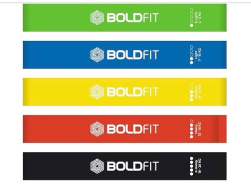 Boldfit Mini Loop with Grip (5 Pack) - Athlete’s Choice