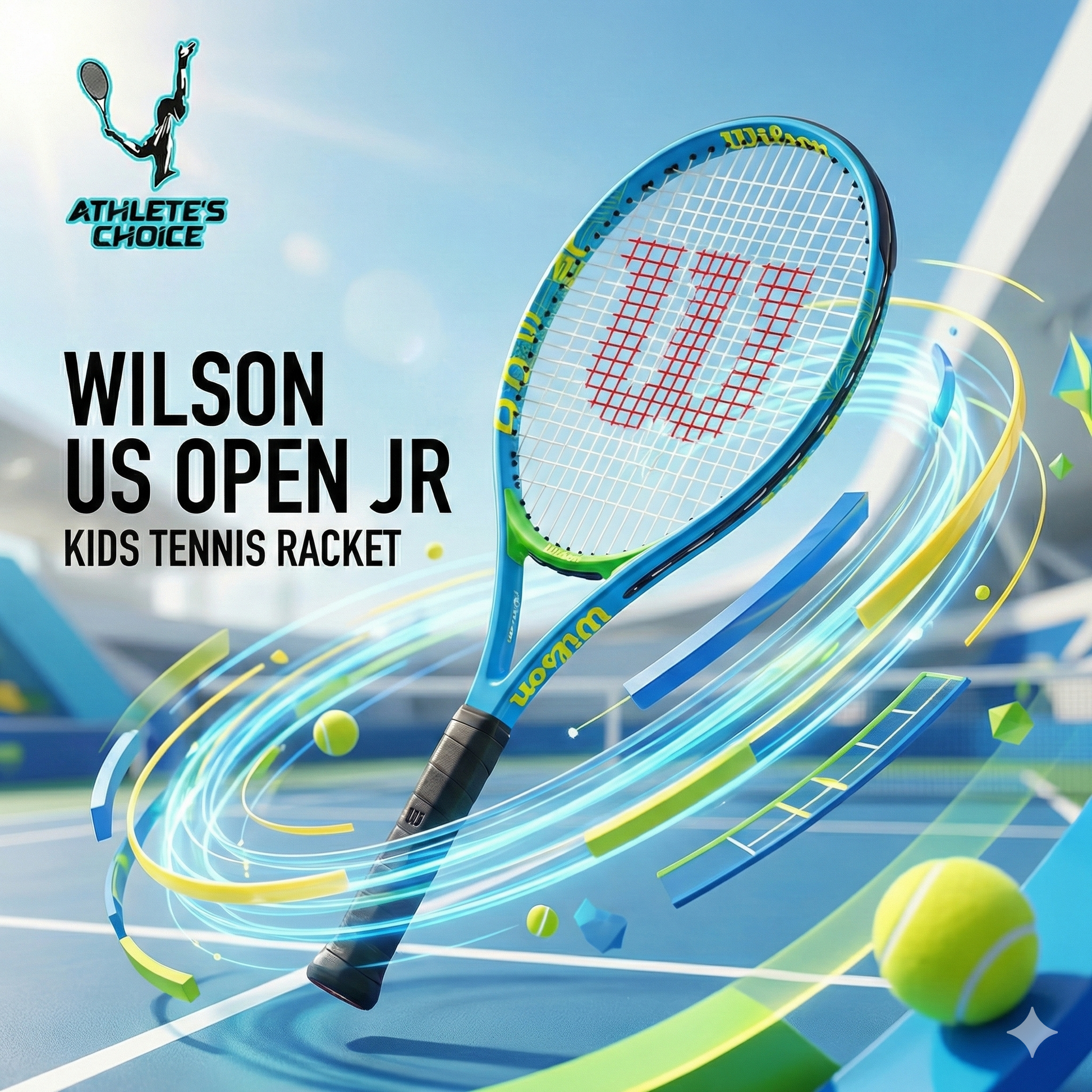 Wilson US Open Jr Tennis Racket - Athlete’s Choice
