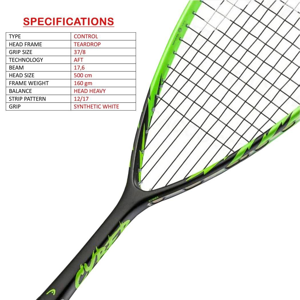 HEAD Cyber Tour Squash Racket - Athlete’s Choice