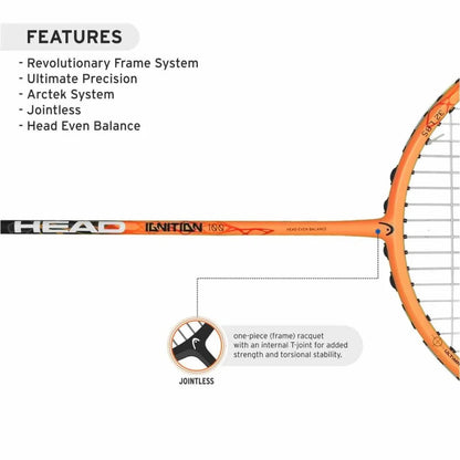 HEAD Ignition 100 Badminton Racket - Athlete’s Choice