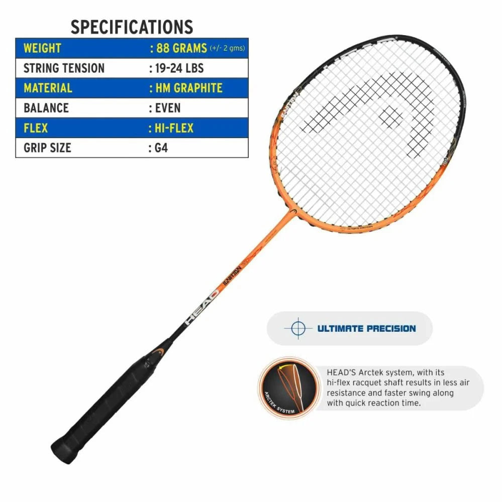 HEAD Ignition 100 Badminton Racket - Athlete’s Choice
