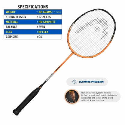 HEAD Ignition 100 Badminton Racket - Athlete’s Choice