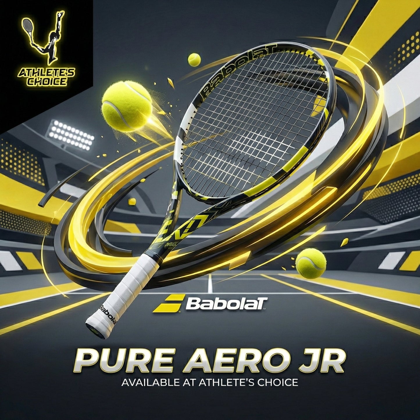 BABOLAT Pure Aero Jr Tennis Racket - Athlete’s Choice