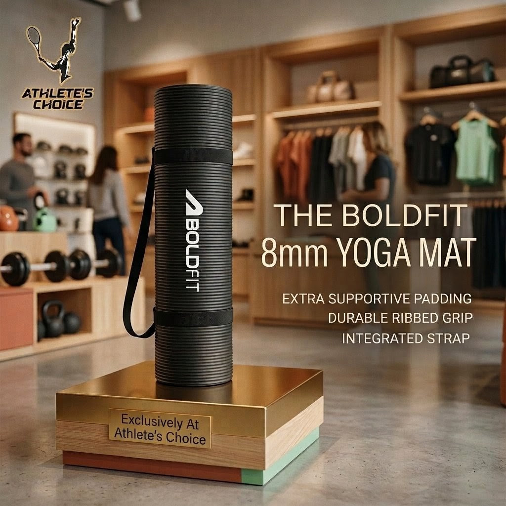 Boldfit 8mm Yoga Mat - Athlete’s Choice