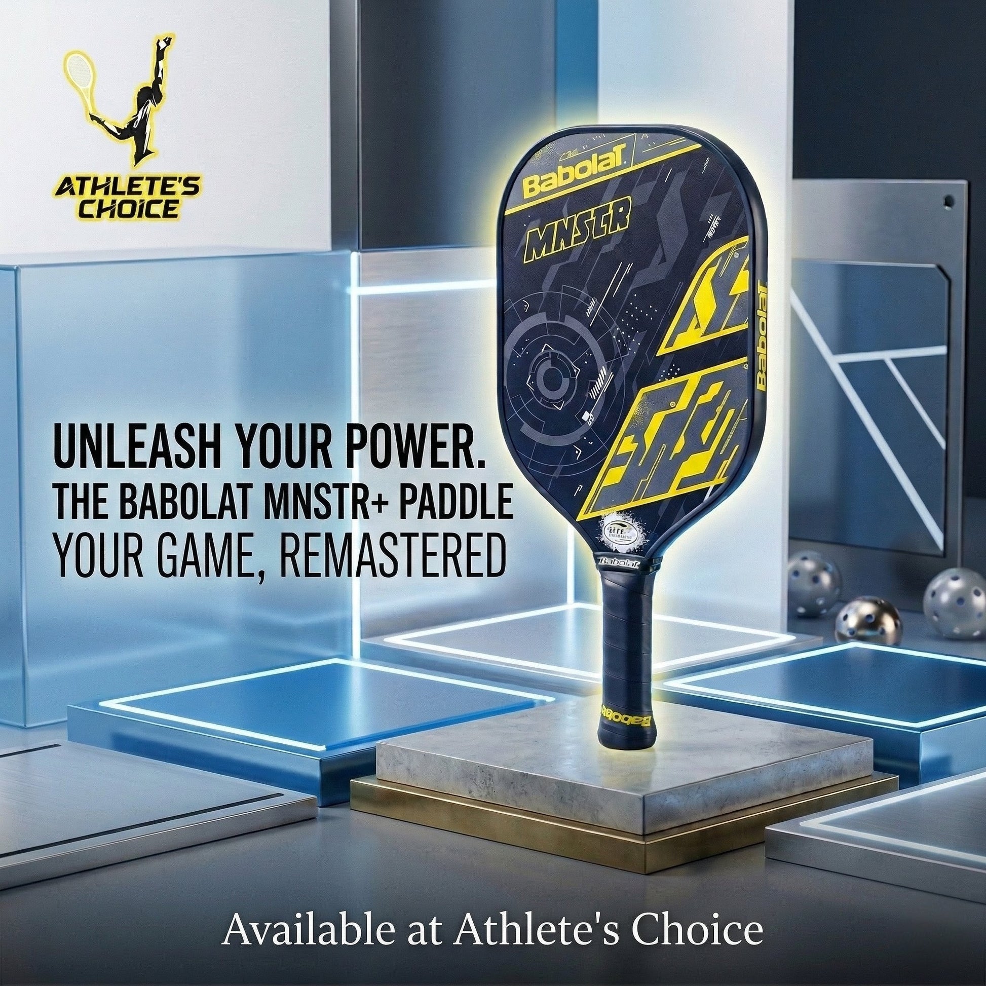 BABOLAT MNSTR+ Pickleball Paddle - Athlete’s Choice