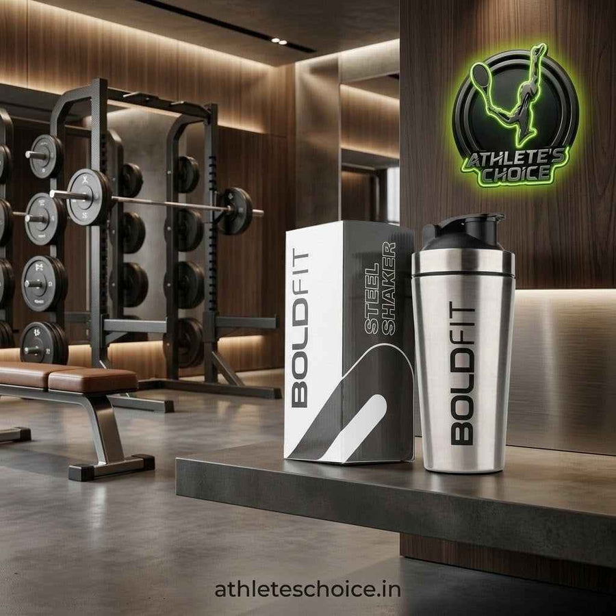 Boldfit Steel Shaker (Silver)