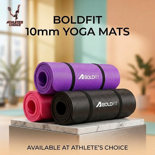 Boldfit 10mm Yoga Mat - Athlete’s Choice