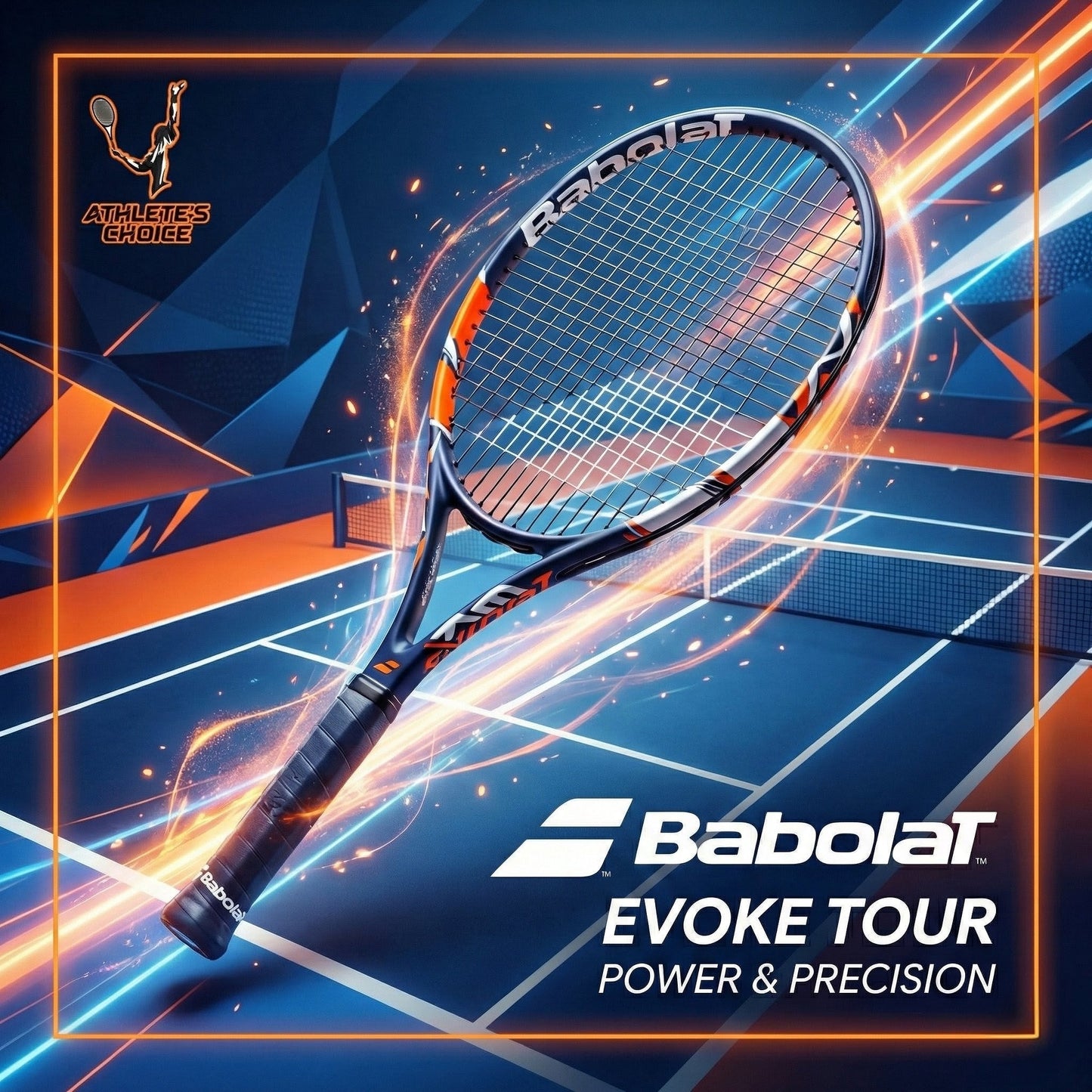 BABOLAT Evoke Tour Tennis Racket (Strung) - Athlete’s Choice