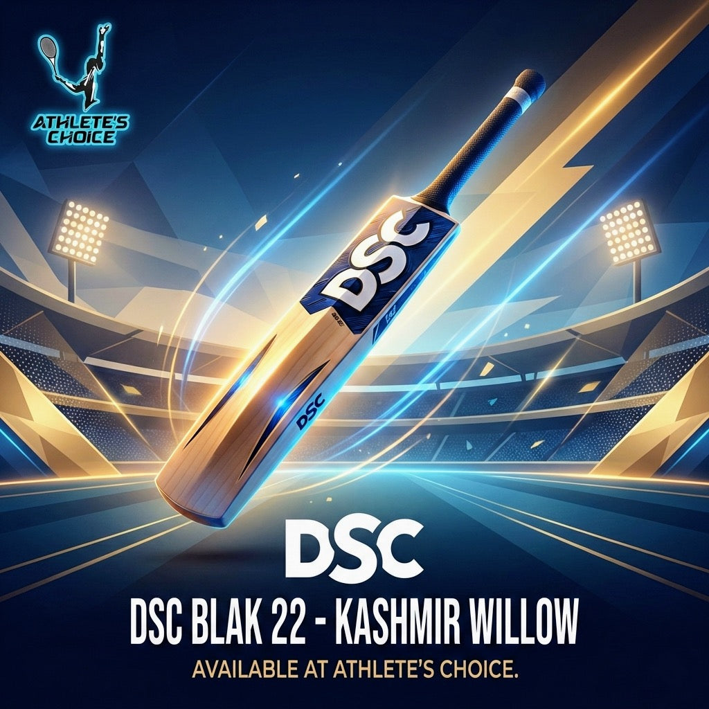 DSC Blak 22 Kashmir Willow Cricket Bat - Athlete’s Choice