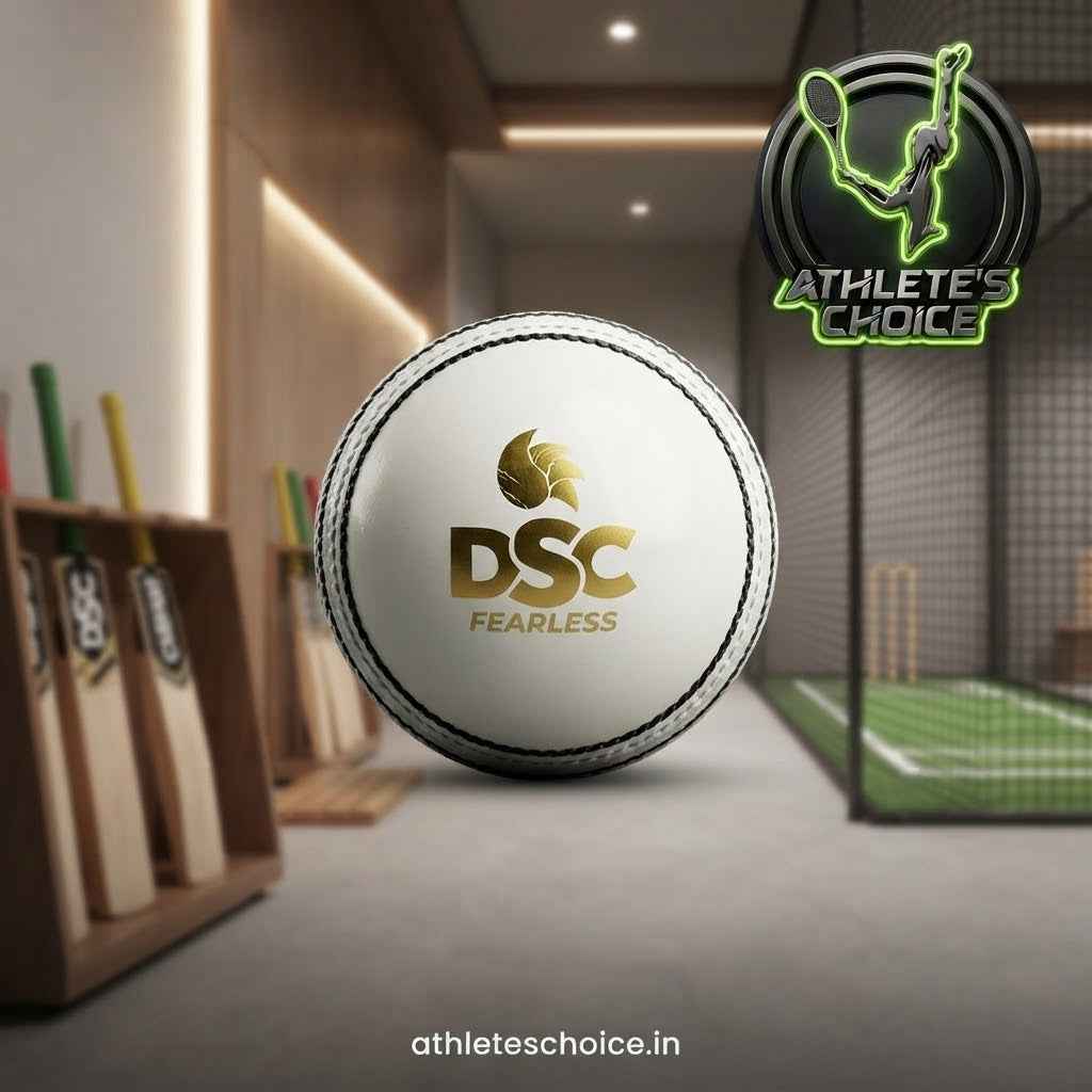 DSC Leather Cricket Ball (White)