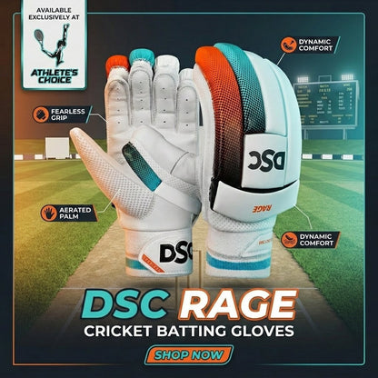 DSC Rage Batting Gloves - Athlete’s Choice
