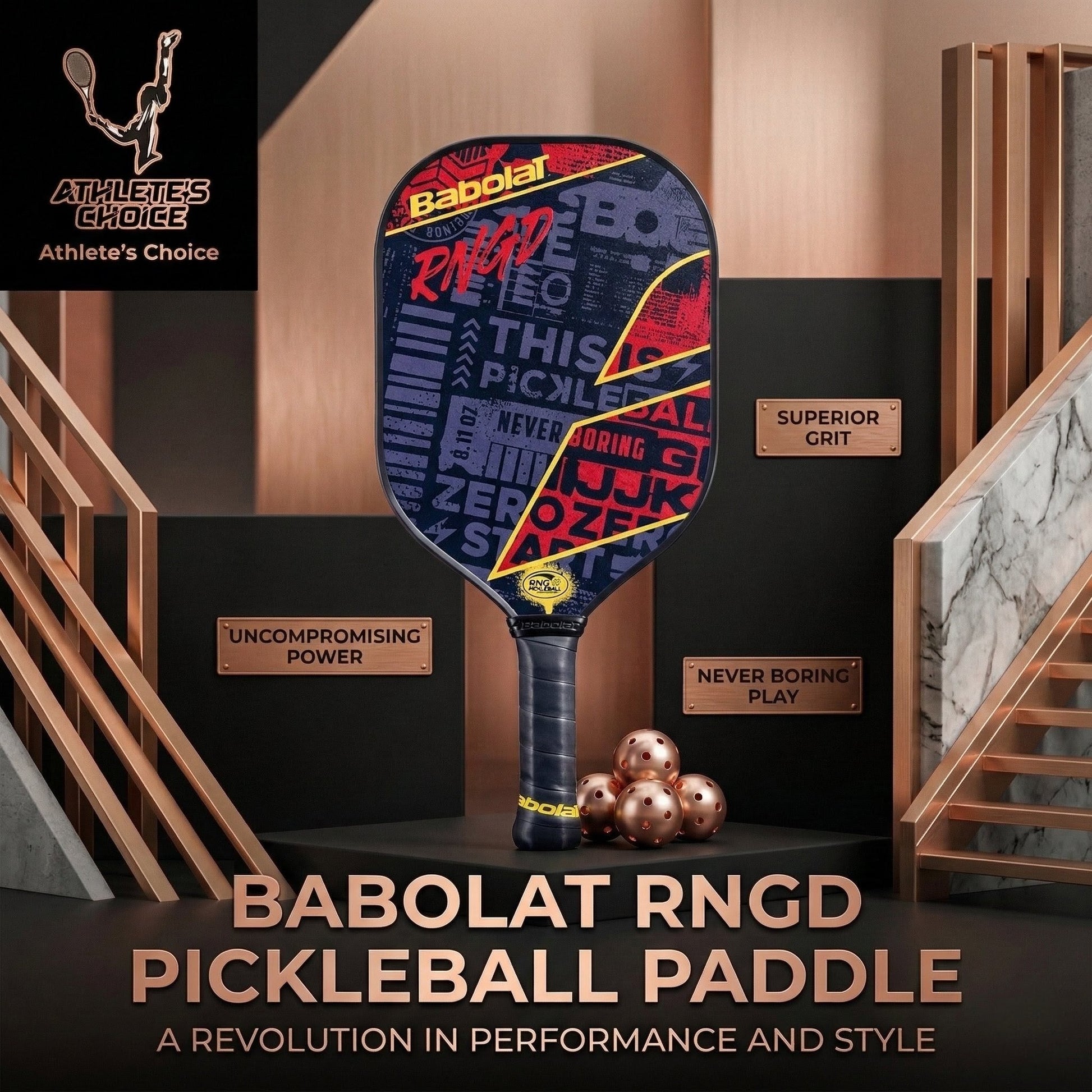 BABOLAT RNGD Pickleball Paddle - Athlete’s Choice