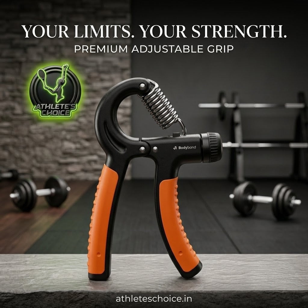 BODYBAND Hand Grip Strengthener (Black / Orange)