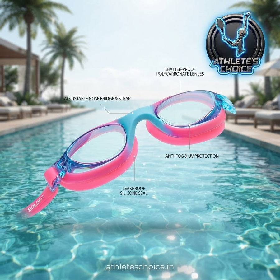 BOLDFIT Swim Glasses (Pink)
