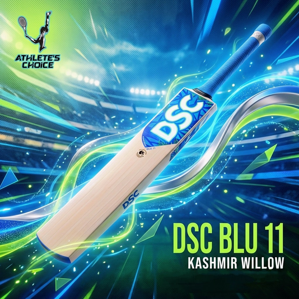 DSC Blu 11 Kashmir Willow Bat - Athlete’s Choice