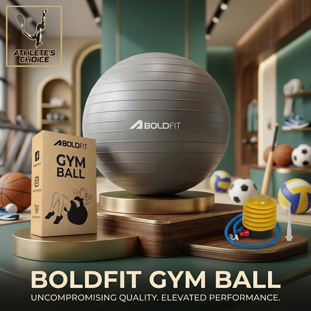 Boldfit 75cm Gym Ball - Athlete’s Choice