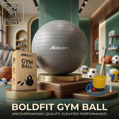 Boldfit 75cm Gym Ball - Athlete’s Choice